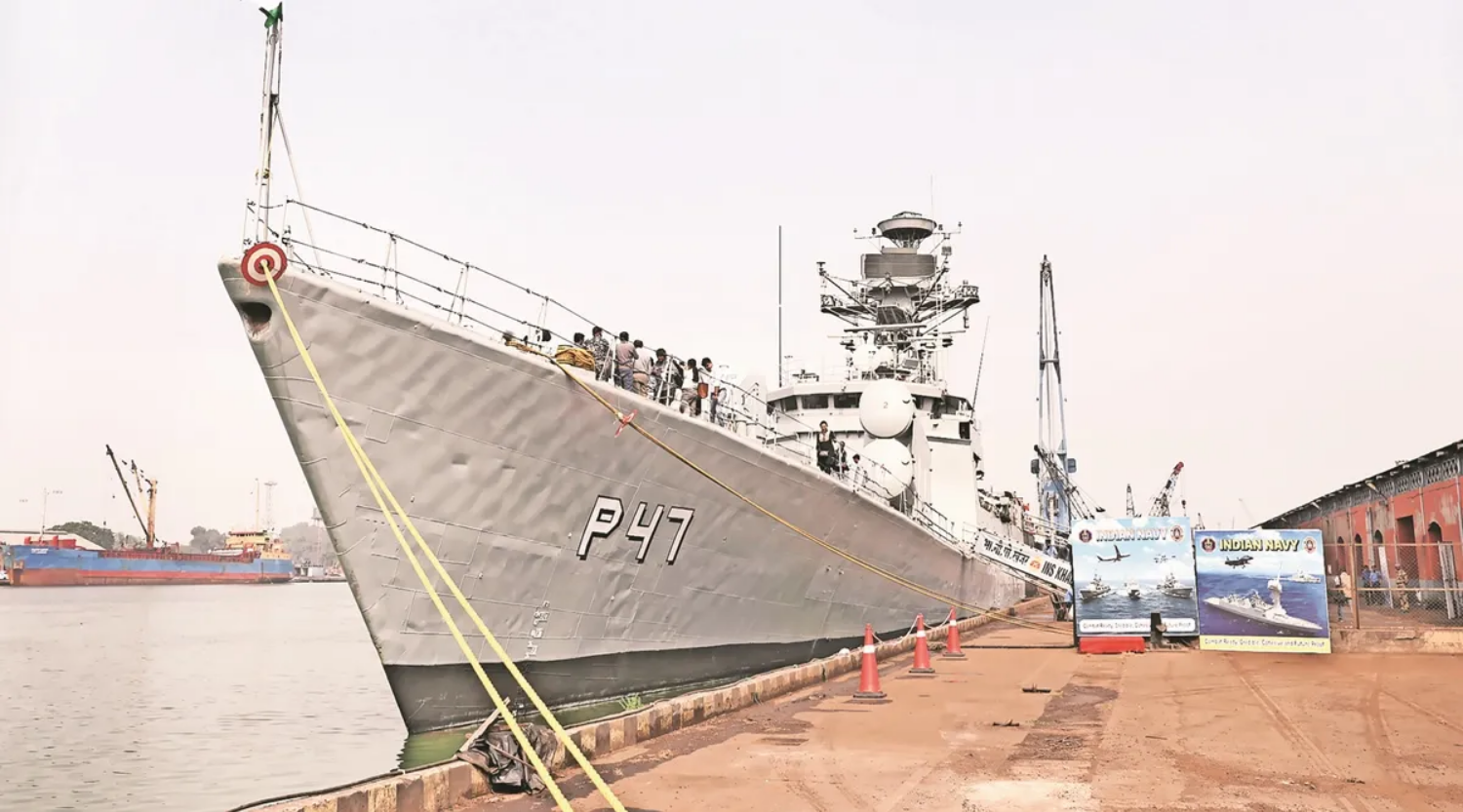 INS Khanjar Docked In Kolkata